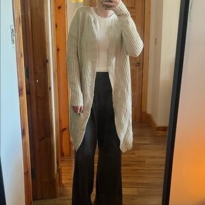 GAP Cream Chunky Knit Cardigan